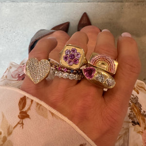 Sustainable Round Cut Diamond Eternity Band Ring