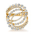Swirl & Shine Graduated Diamond Statement Ring