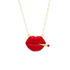 Bubblicious or Hottie Flying High Lips Necklace