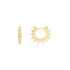 Gold Spike Huggie Hoop Earrings