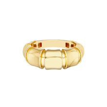 Graduated Gold Bamboo Stacking Ring