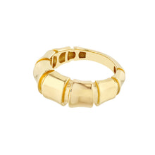 Graduated Gold Bamboo Stacking Ring