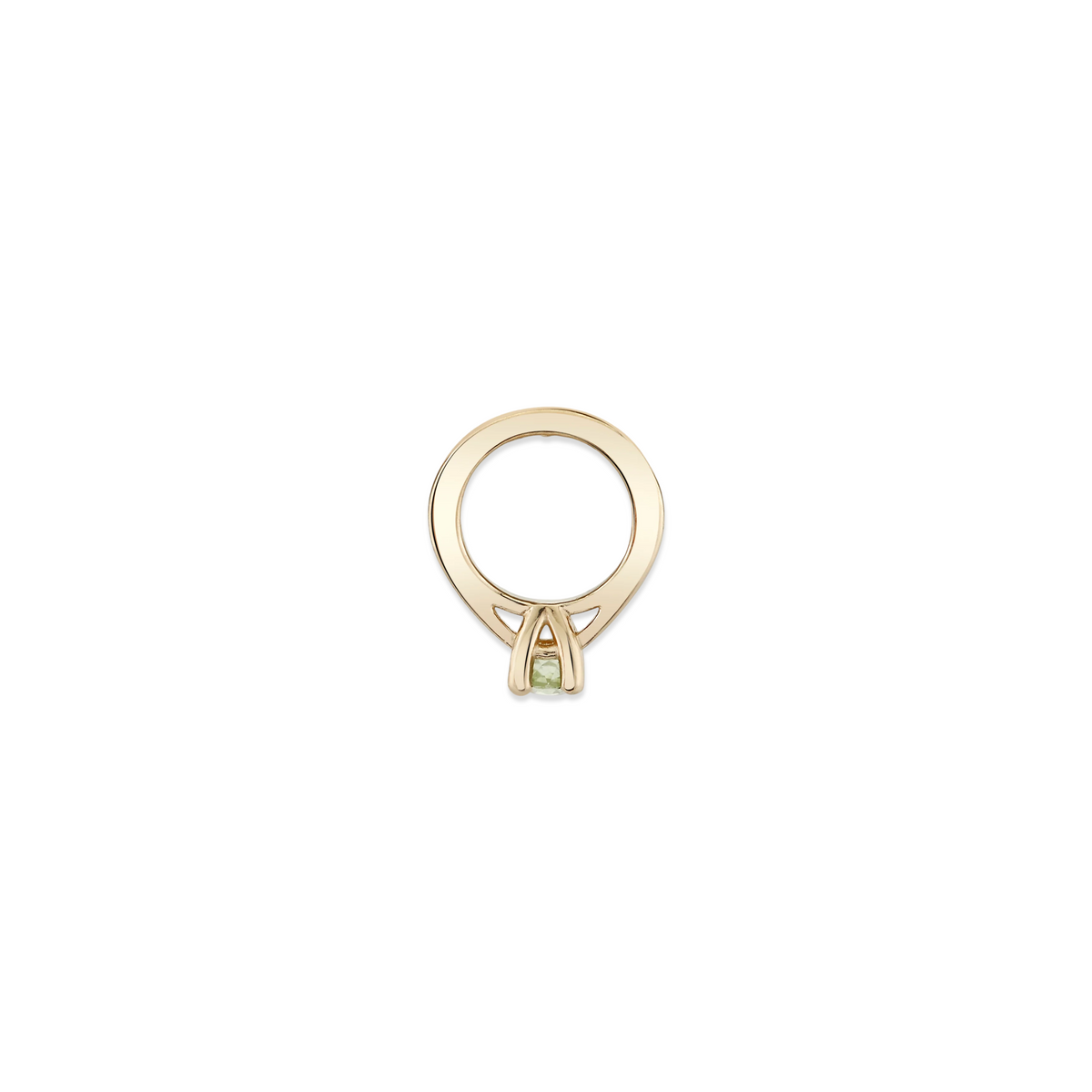 Teensy Stone Ring Charm Necklace