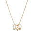 Teensy Stone Ring Charm Necklace