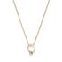 Teensy Stone Ring Charm Necklace