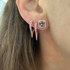 The Luxe Gemstone To the Point Diamond Dagger Earrings