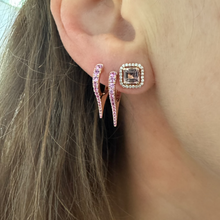 The Luxe Gemstone To the Point Diamond Dagger Earrings