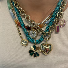 The MAC Double Bezel Mint Green Amethyst Ball Chain Necklace