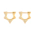 Small or Large MBAB X Three Stories Exclusive Large Pave Diamond Star Hoop Earring