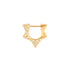 Small or Large MBAB X Three Stories Exclusive Large Pave Diamond Star Hoop Earring