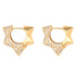 Small or Large MBAB X Three Stories Exclusive Large Pave Diamond Star Hoop Earring