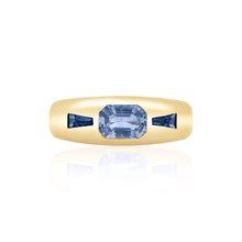 Three Stone Blue Sapphire Classic Ring