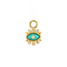 Tiny Double Sided Evil Eye Earring Charm