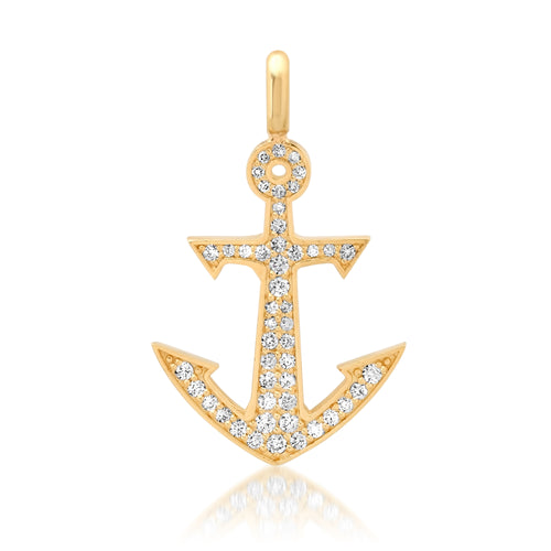 Try Your Luck Diamond Anchor Charm