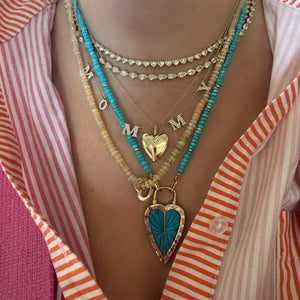 Turquoise Tennis Necklace with Diamond Accents – Milestones by Turquoise Tennis Necklace with Diamond Accents – Milestones by