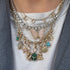 Turquoise Triangle Charm with Diamond Frame