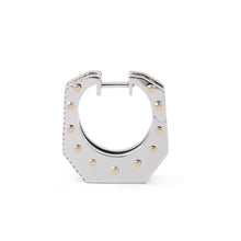 Two-Tone Nano Cyborg Hoop Earring