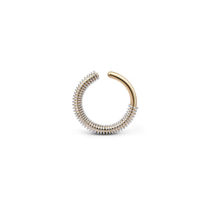 Two-Tone Pave Diamond Nano Versus Ear cuff