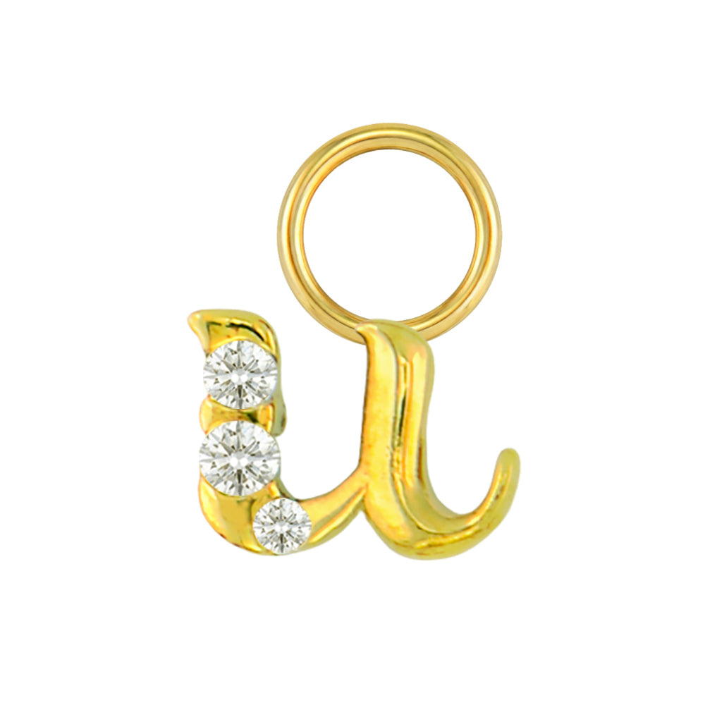 Mini Diamond Initial Charm