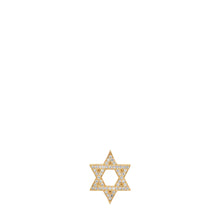 Slide-On Ribbed or Pave Star of David Charm