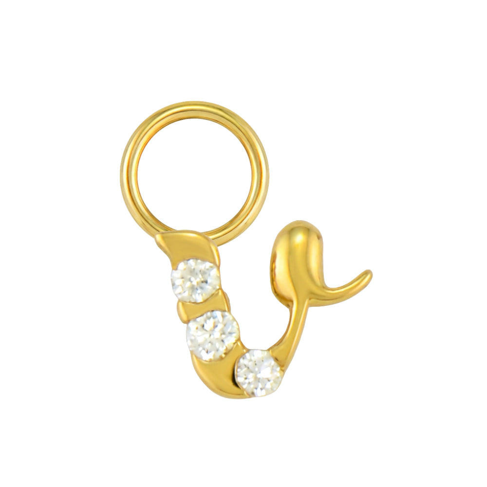 Mini Diamond Initial Charm