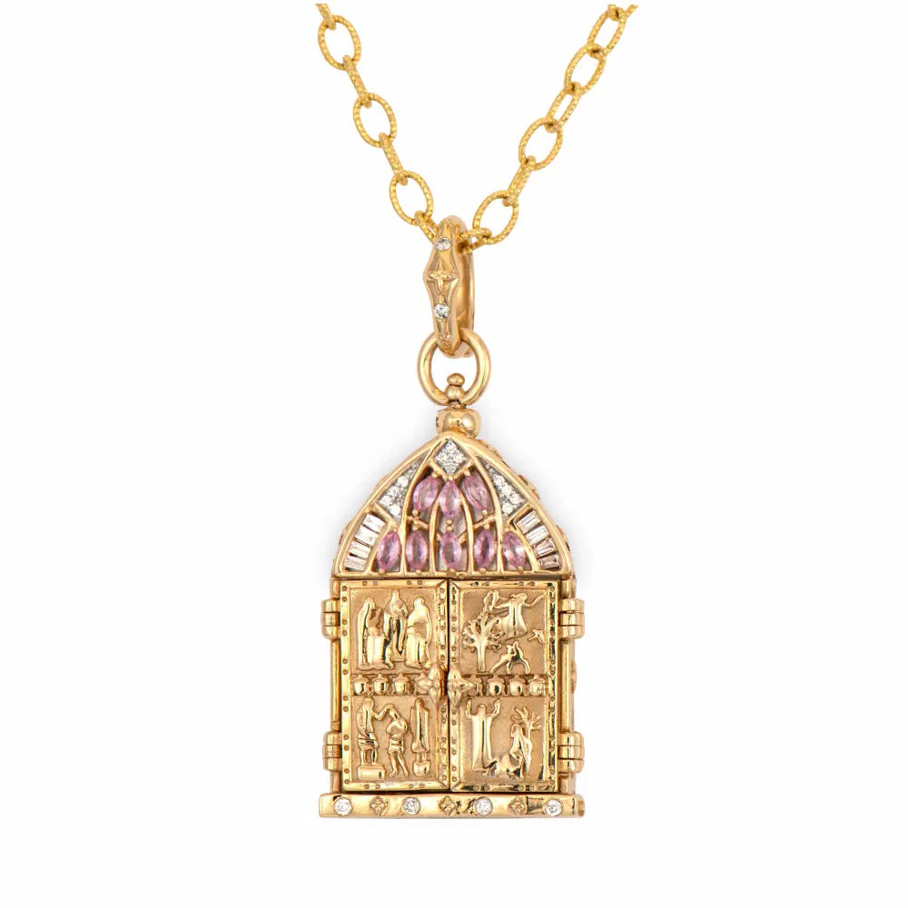 Venetian Stained Glass Door Pendant