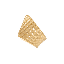 Wavy Brushed Crocodile Mouvante Ring