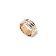 White or Black Enamel Diamond Borsh Triplet Bone Ring