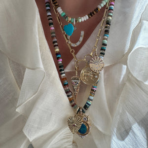 Wise Owl Opal Double Sided Locket Pendant