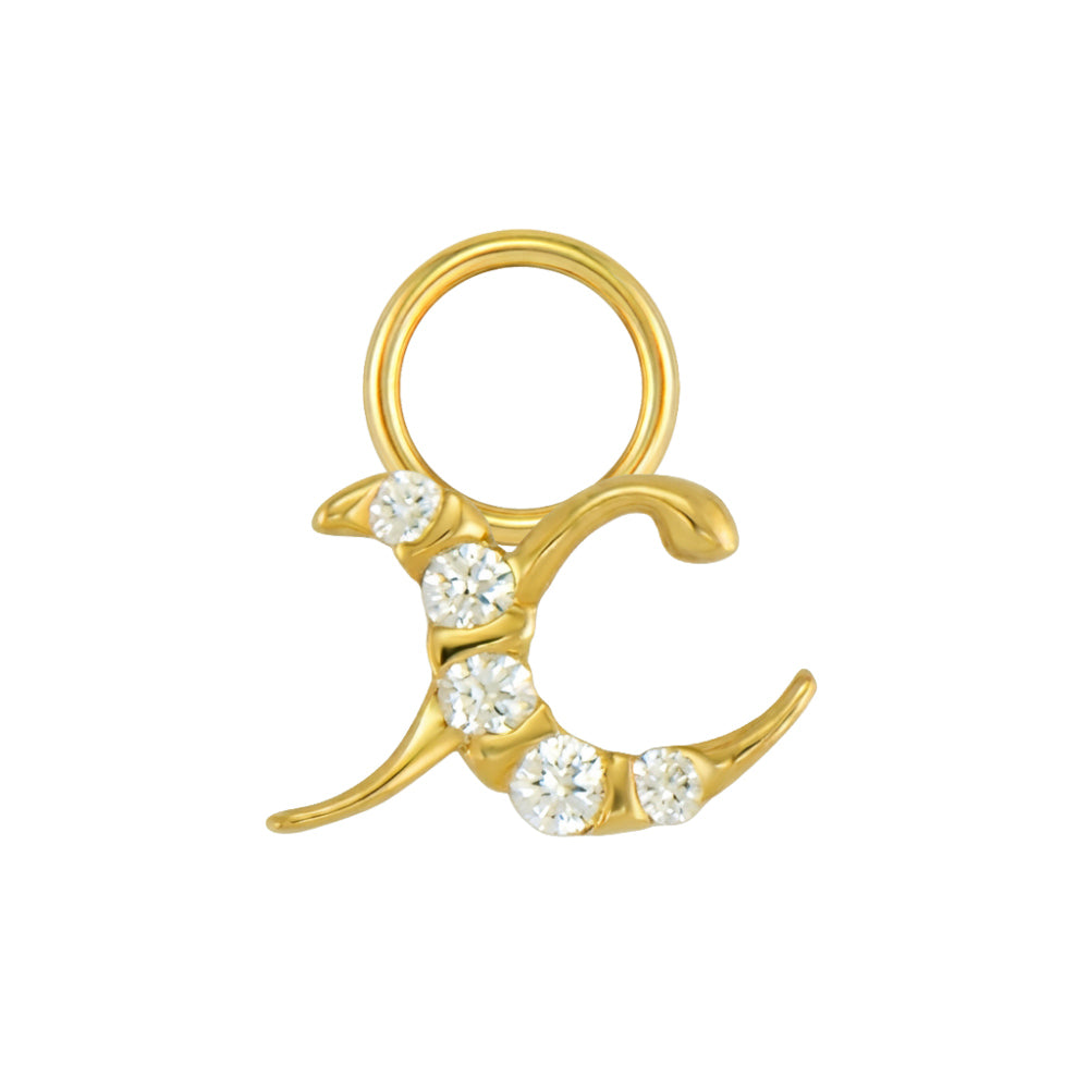 Mini Diamond Initial Charm
