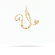 XL Hinged Diamond Arrow Initial Charm