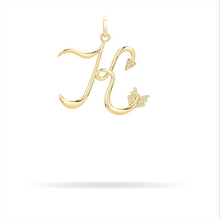 XL Hinged Diamond Arrow Initial Charm