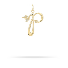 XL Hinged Diamond Arrow Initial Charm