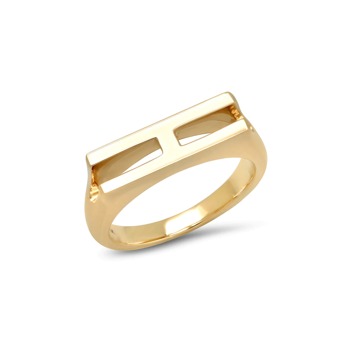 Chunky Initial Ring – Milestones by Ashleigh Bergman