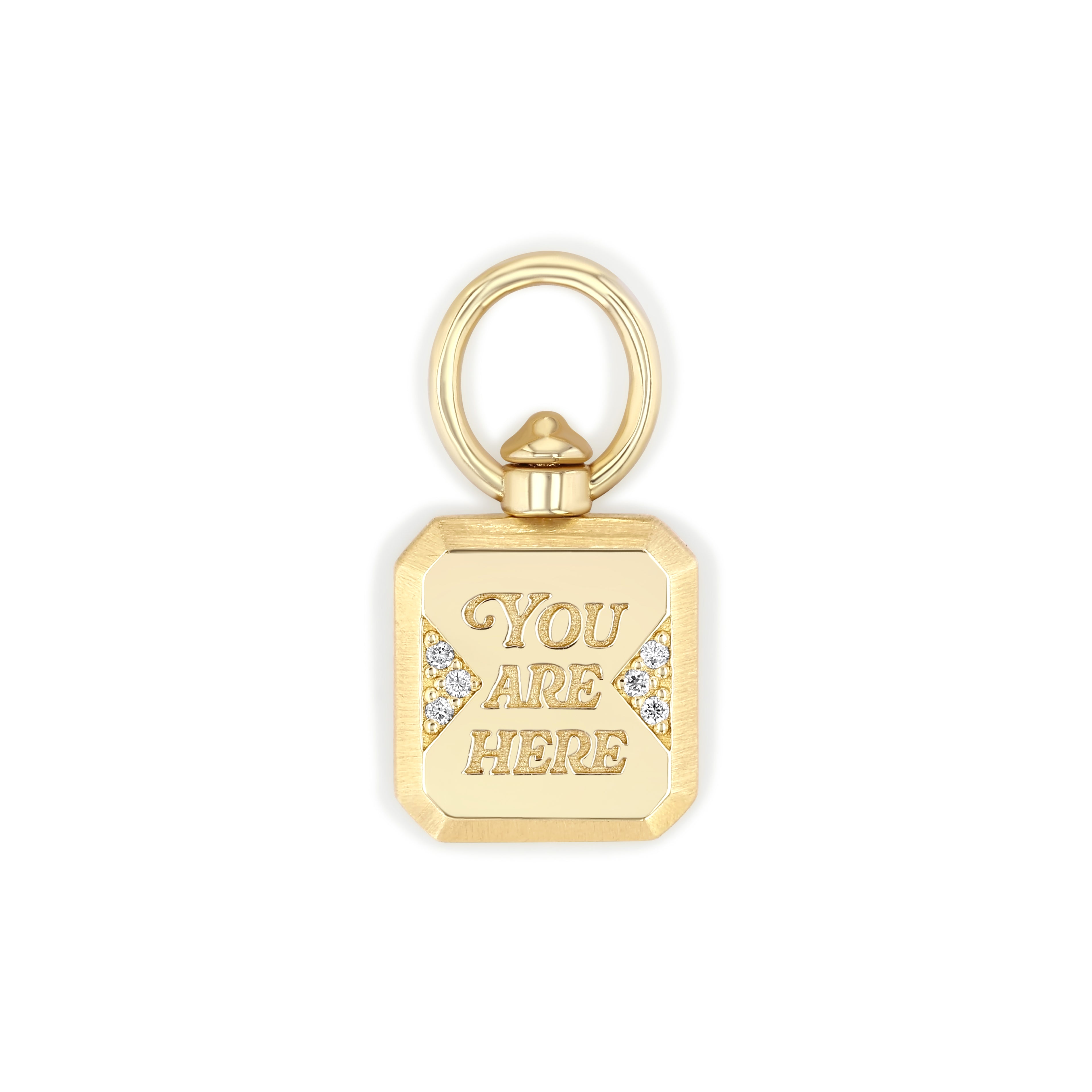You Are Here Swivel Charm