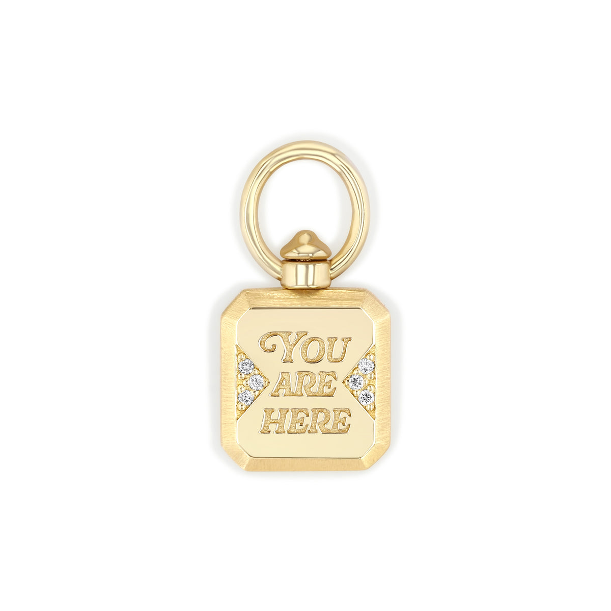 You Are Here Swivel Charm