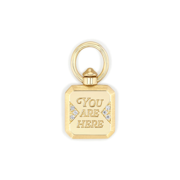 You Are Here Swivel Charm