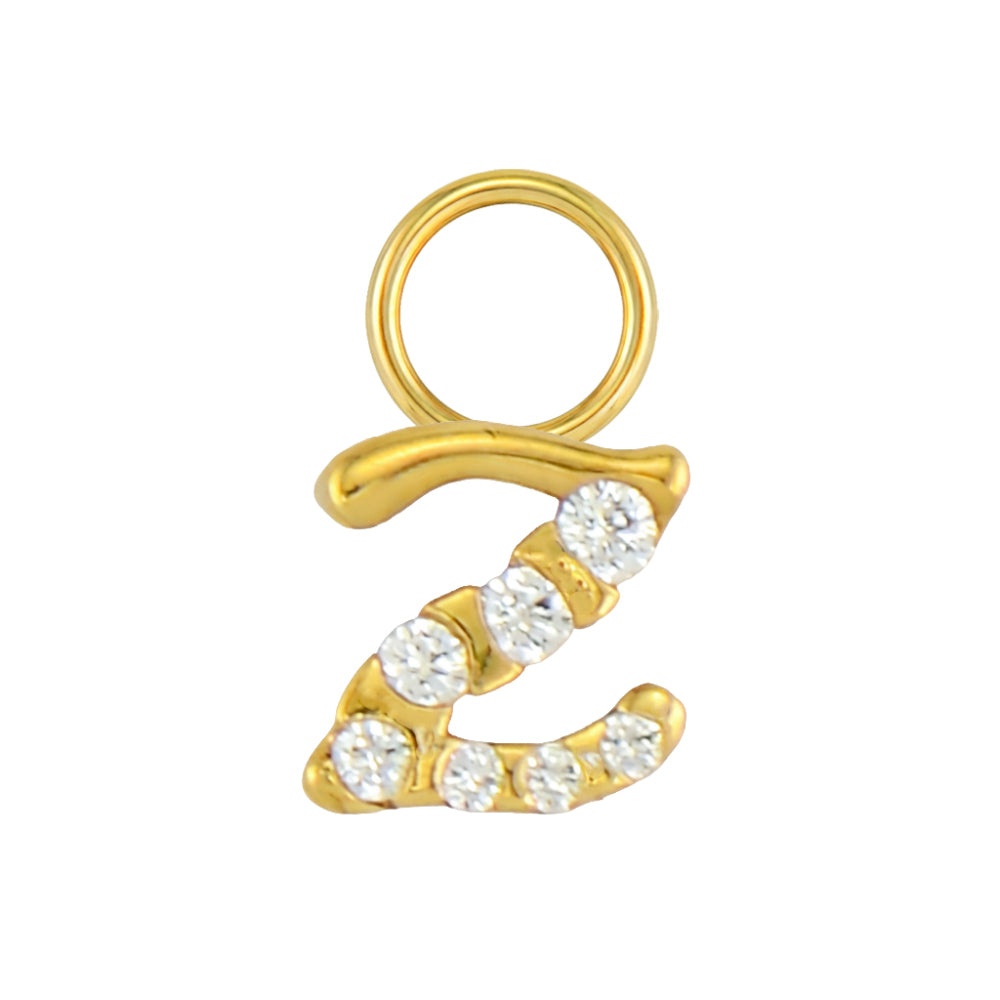 Mini Diamond Initial Charm