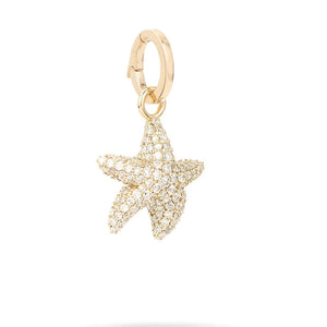 Diamond Starfish Hinged Charm