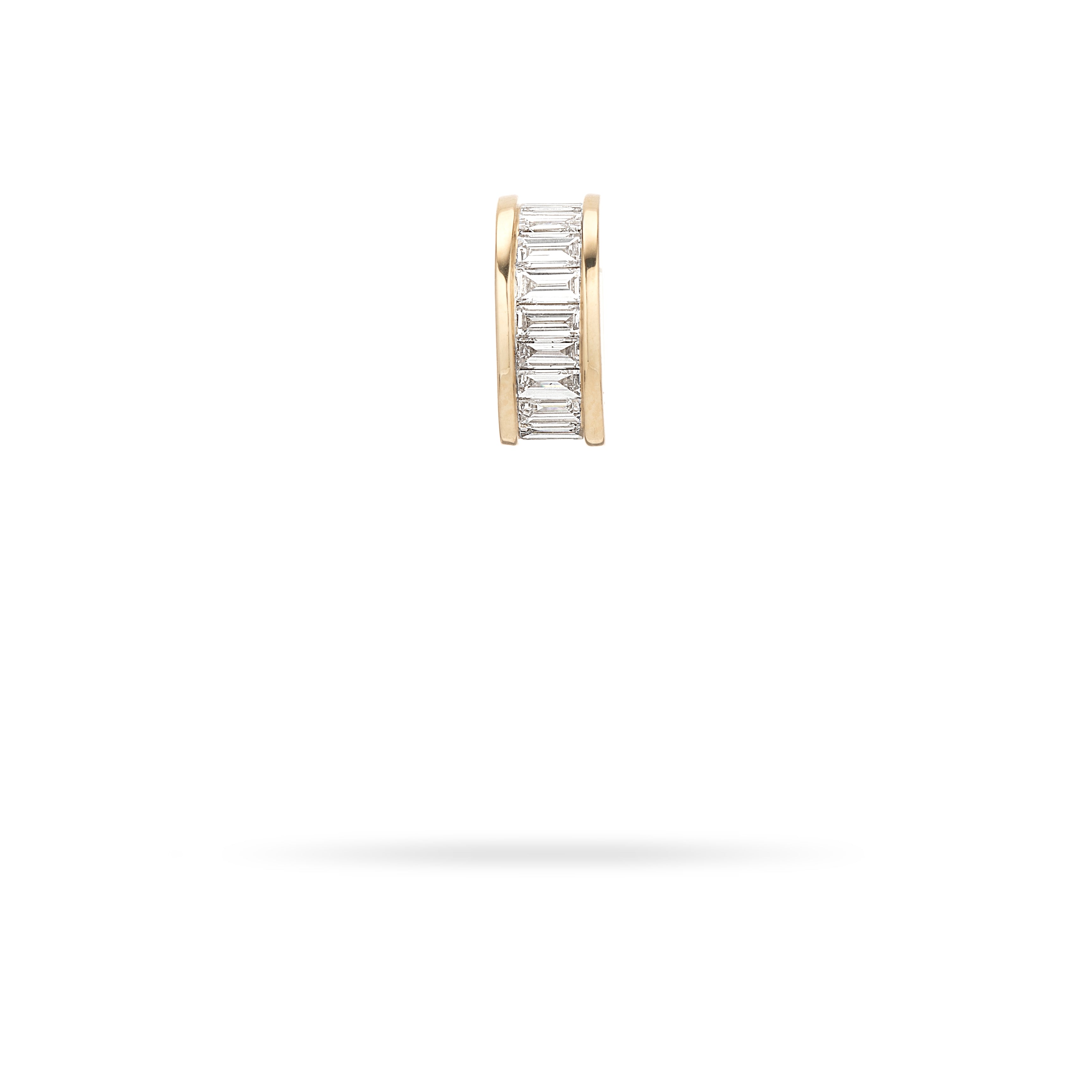 Lab Grown Diamond Channel-Set Baguette Big Bead