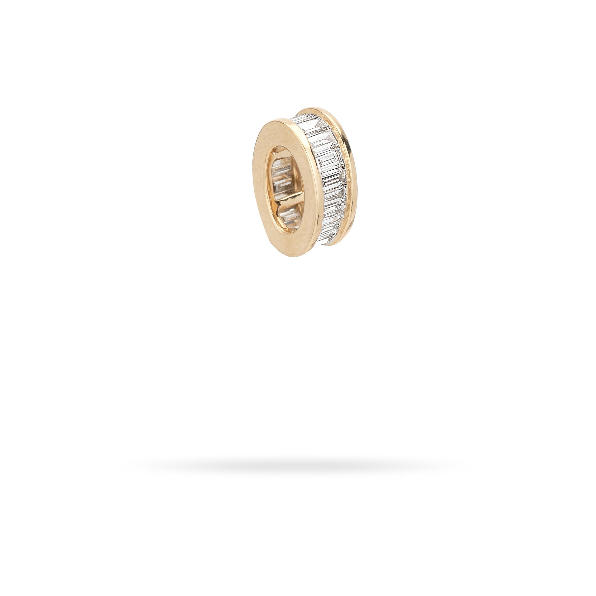Lab Grown Diamond Channel-Set Baguette Big Bead