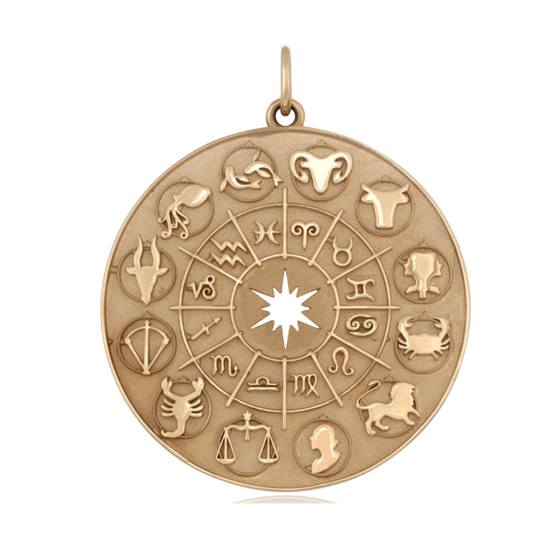 Zodiac top wheel necklace