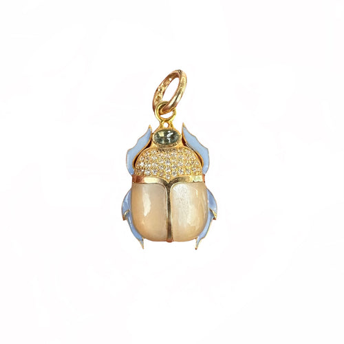 The Evelyn Scarab Gemstone Charm