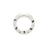 Large Black & White Diamond Zebra Band Ring