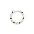 Small Black & White Diamond Zebra Band Ring