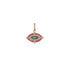 Diamond & Enamel Evil Eye Charm Pendant