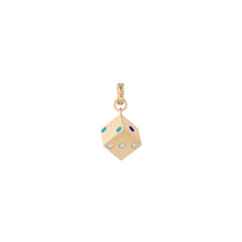 Chance Diamond & Enamel Dice Charm