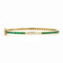 Classic Emerald & Diamond Baguette Bangle