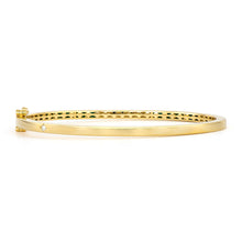 Classic Turquoise & Diamond Baguette Bangle