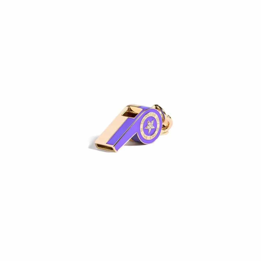 Enamel & Gold Continuum Whistle Charm